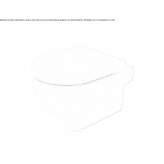 Wall-hung ceramic toilet Rimasco