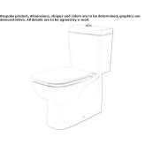 Closely connected ceramic toilet Telica