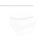 Wall-hung ceramic toilet Rugland