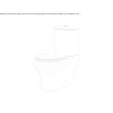 The toilet is mounted close to the floor Rugland