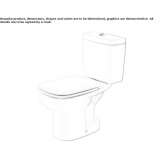 Closely connected ceramic toilet Telica