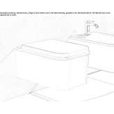 Wall-hung ceramic toilet Hedel