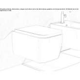 Wall-hung ceramic toilet Delavan