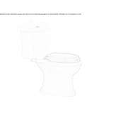 Block toilet with P-type siphon Valdengo