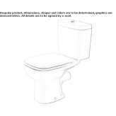 Closely connected ceramic toilet Telica