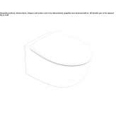 Wall-hung ceramic toilet Benken