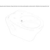 Toaleta porcelanowa wisząca z bidetem Heppner
