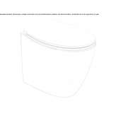 Ceramic toilet mounted on the floor Oniceni