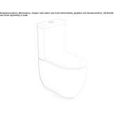 Ceramic toilet mounted close to the floor Meningie