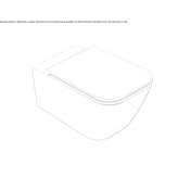 Wall-hung ceramic toilet Rosneath