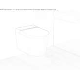 Glass, intelligent Chinese toilet with a thermosetting seat Versoix