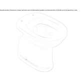 Floor-mounted porcelain toilet Olyphant