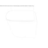 Back to the wall Ceramic toilet mounted on the floor Sadov