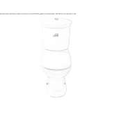 Połączona toaleta porcelanowa Chavelot