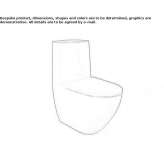The toilet is mounted close to the floor Albinia