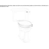 Closely connected floor-mounted glass Chinese toilet with external flush Landa