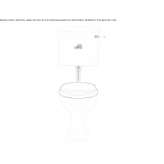 Porcelain toilet with external flush Shikhany