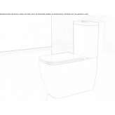 Ceramic toilet mounted close to the floor Torrijas