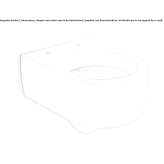 Compact ceramic wall-hung toilet Meningie