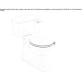 Floor-mounted glass Chinese toilet with external flush Thiotte