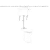 Floor-mounted glass Chinese toilet with external flush Highwood