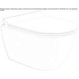Wall-hung ceramic toilet Riebini