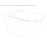 Wall-hung ceramic toilet Woumen