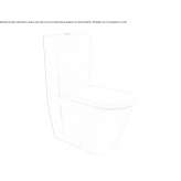 Closely connected ceramic toilet Besleney