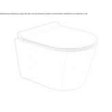 Ceramic toilet hanging back to the wall Woumen