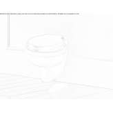 Wall-hung ceramic toilet Jindalee