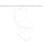 Toaleta ceramiczna bez kołnierza ze spłuczką zewnętrzną Ocoee