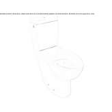 Closely connected ceramic toilet Mixco