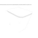 Floor-mounted ceramic toilet, rimless Bootle