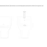 Bidet ceramiczny montowany do podłogi Elice