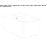 Bidet ceramiczny wiszący z przelewem Osiek