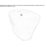 Bidet porcelanowy wiszący Heppner