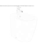 Floor bidet with overflow Ambler