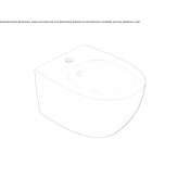Ceramiczny bidet wiszący Patillas