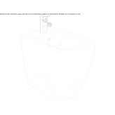 Ceramic wall-mounted bidet with overflow Matignon