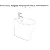 Ceramic bidet Creances