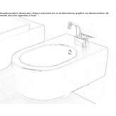 Ceramiczny bidet wiszący Saetila