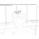 Ceramic wall-hung bidet Ciuslea