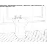 Ceramic bidet mounted to the floor Kievskiy