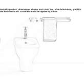 Ceramic bidet mounted to the floor Elice