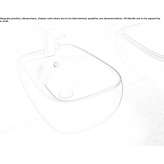 Ceramic wall-hung bidet Paratico