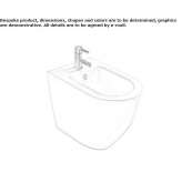 Bidet ceramiczny Fristad