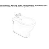 Bidet ceramiczny Polutla