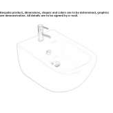 Ceramiczny bidet wiszący Piskivka