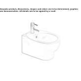 Ceramic wall-hung bidet Newnan