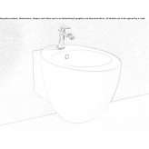 Ceramic wall-hung bidet Regimin